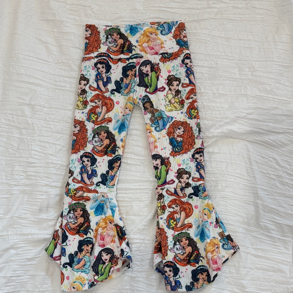 Kids Cartoon Character Flared Leggings